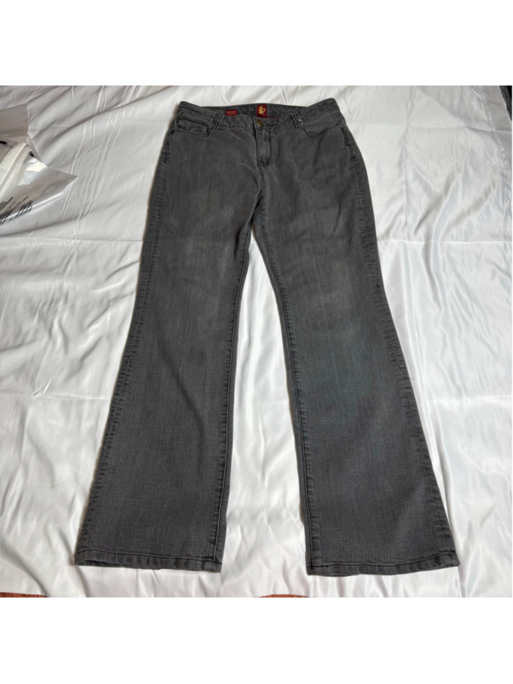 Women's Oh La La Boot Cut Jeans Size 10 Gray